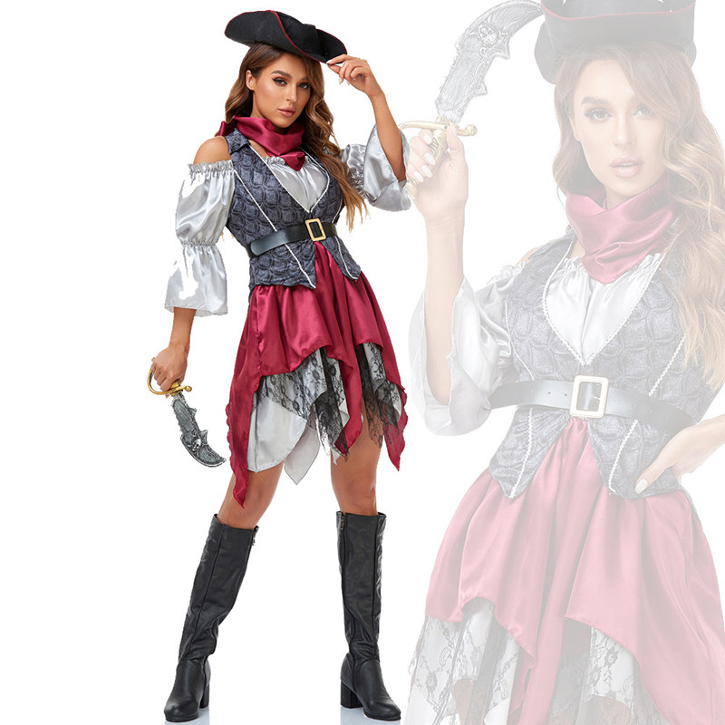 The Curse Black Pearl Cosplay Adult Female Pirate Costume DL2032