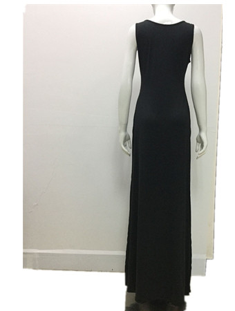 Black sexy open the evening dress m88018