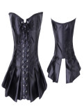 black satin bustier m1245b