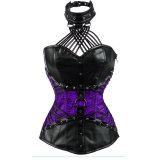 S-6XL Sexy Steampunk Halter Steel Boned Corsets M1407
