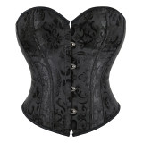 Plus Size S-6XL Sexy Strapless Tube Tops Women Overbust Jacquard Bustiers Waist Corset