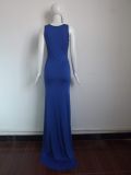 Fashion Design Blue Maxi Dress M3982a