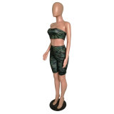 Sexy Camouflage Bodycon Two Piece Set M8453