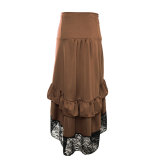 Asymmetric Vintage Victorian Skirts Plus Size M31706