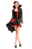 black long-sleeved costume dress m4023