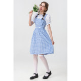 The Wizard Of Oz Cosplay Dorothy Adult Stage Costume Elise Maid Dress YM0915
