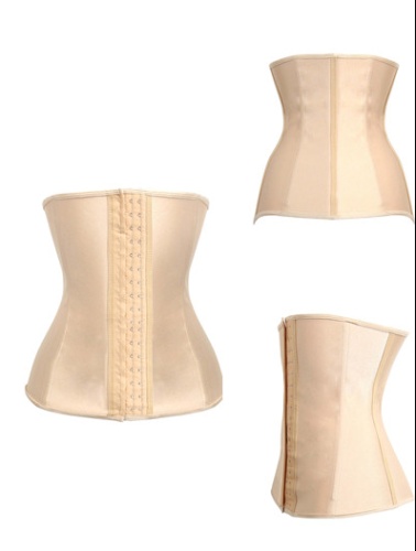 Hot sale women pure color latex waist corsets M1303N