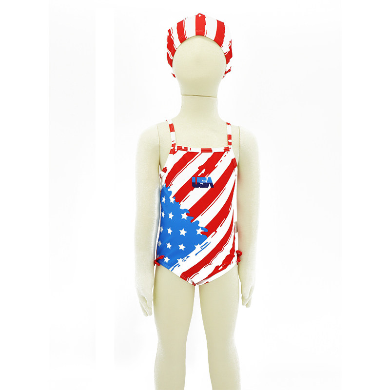 Princess Swimsuit Children's Swimsuit Cute Spice Girl Style Girl's One-Piece Swimsuit KF214