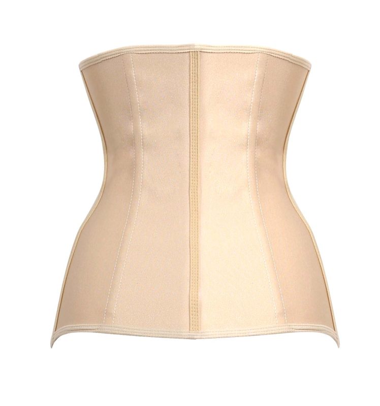Hot sale women pure color latex waist corsets M1303N