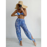 Three Piece Swimsuit Sex Bikini Sexy Leopard Print Designer Bikinis Sets S215