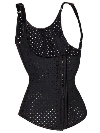 Air Hole Breathable Body Shapewear Women Sexy Black Vest Corset M1391