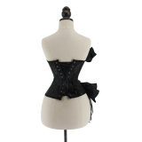 Luxury Lace Floral Ruffle Jacquard Off Shoulder Overbust Corset WK2277a
