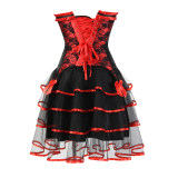 Purple Waist Corset With Skirt M1416