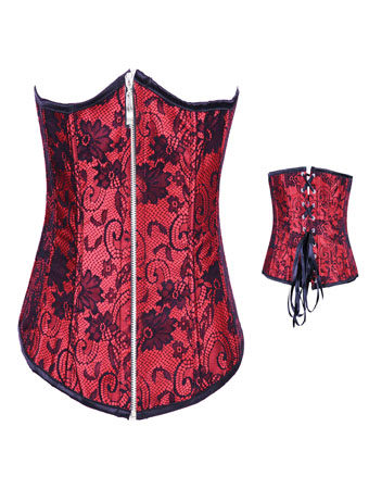 Sexy Red  Flower Underbust M1274a