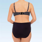Women Sexy Polka Dot Two Piece Swimsuit Plus Size HF42
