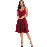 Hanging Shoulder Night Sexy Dress Vintage Women Club Dresses CD1762