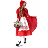 Halloween Children's Dress Girl Little Red Riding Hood  Coak Witch Dress YM5614