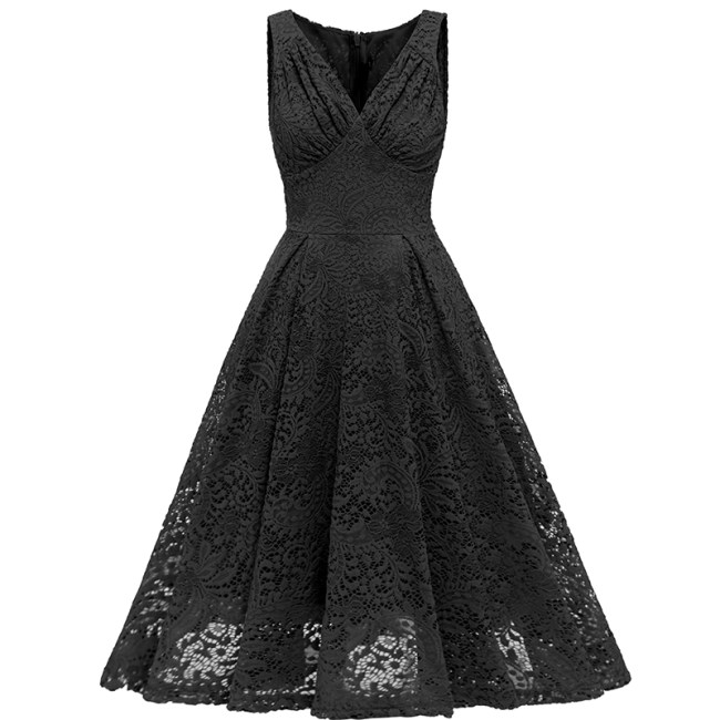 Party Elegant Slim Ladies Dinner Sexy Lace Birthday Dress CD1785