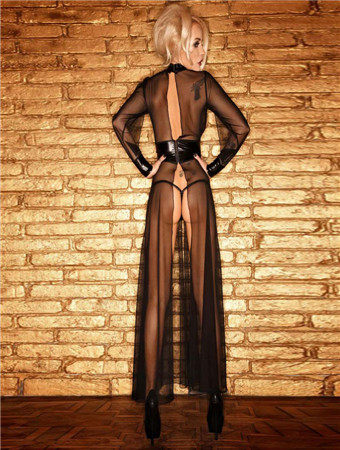 Foxy Fishnet Jumpsuit M7013