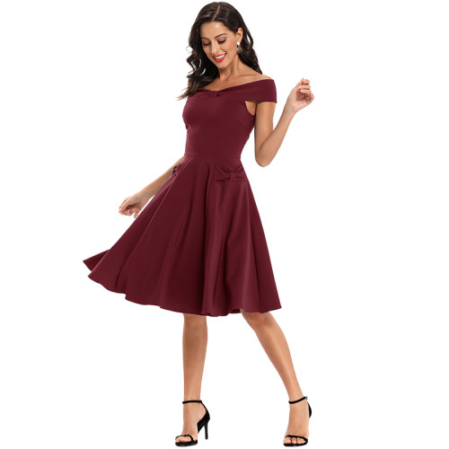 Round Neck Satin Fall Sleeves Spring Dresses Women Sexy CD1768