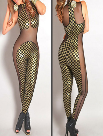 Mermaid Leopard Print One Piece Adult Jumpsuit M3836