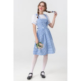 The Wizard Of Oz Cosplay Dorothy Adult Stage Costume Elise Maid Dress YM0915