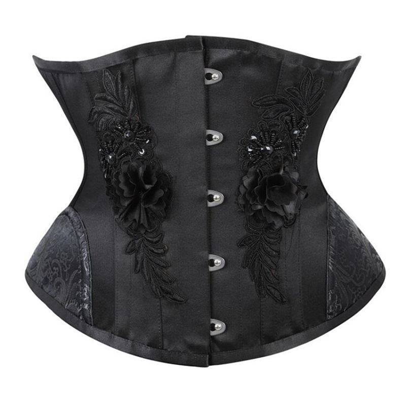 Steampunk Lace Up Steel Boned Short Torso Underbust Hourglass Curve Corset WK2150