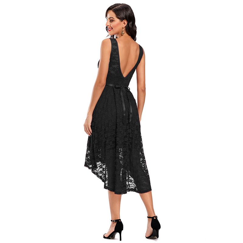 Elegant Sexy Club Sleeveless Lace Women Floral Night Dresses CD604