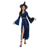 Halloween Maleficent Witch Cosplay Costume Dark Female Devil Costume SL3387