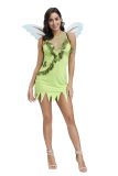 Green Sexy Elf Flower Fairy Tinker Bell Cosplay Costume M40703