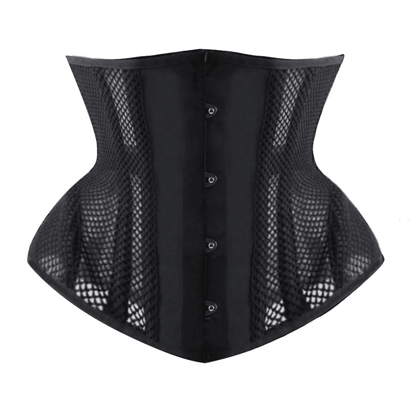 Retro Mesh Shapewear Waist Lace Abdominal Retraction Breathable Corset WK1150