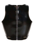 Black Women Leather Bra Tops M7273