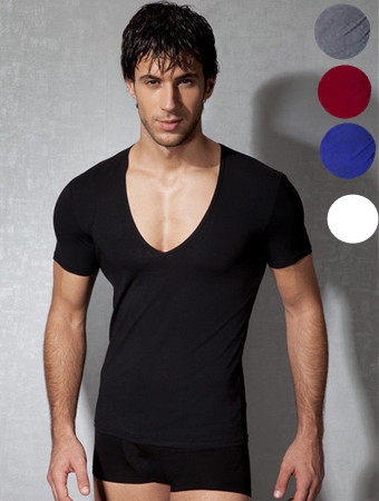 New Sport Casual Men V Neck T-shirt M6109