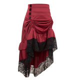 Asymmetric Vintage Victorian Skirts Plus Size M31706