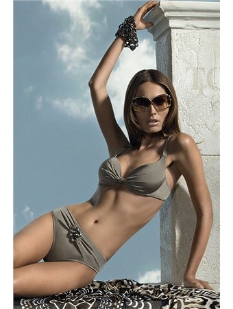 Simple grey bikini suit M5210