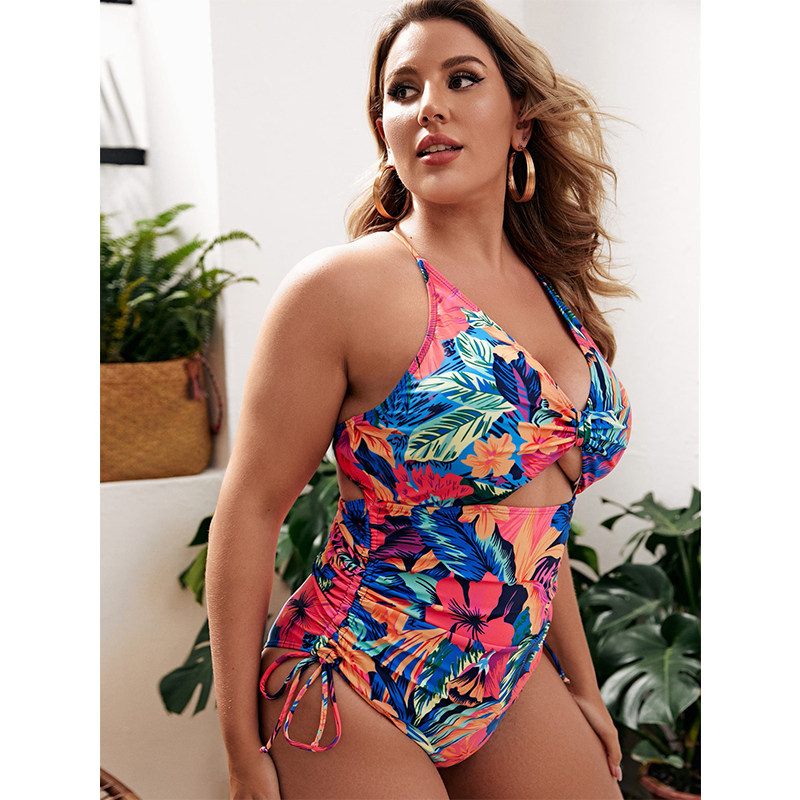 Summer Bikini Plus Size Swimsuit One Piece Sexy Open Lady Bikini 151