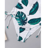 Summer Swimsuits Leaf Print Beach Women Sexy Bikini A2206