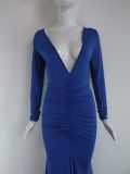 Sexy Long Sleeves Design Maxi Dress M3996