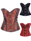 Steampunk Boned Corset with Chain Stud Detail M1241