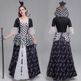 Sexy Adult Queen Dress Poker Alice In Wonderland Women Cosplay Costume M40770
