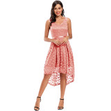 Elegant Sexy Club Sleeveless Lace Women Floral Night Dresses CD604