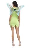 Green Sexy Elf Flower Fairy Tinker Bell Cosplay Costume M40703