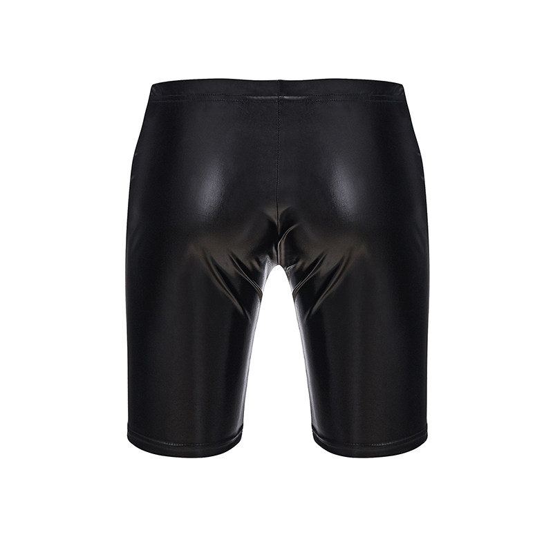 Barwear Club Tight  Men Shorts Patent Leather Pants Sexy Underwear N988