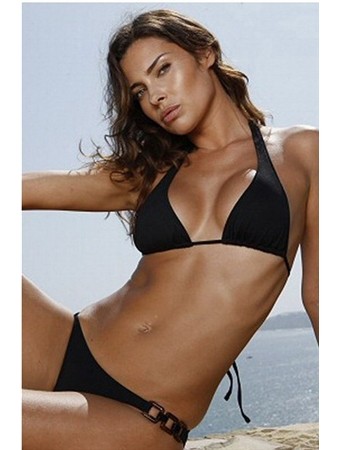 Newest halter black bikini set M5121