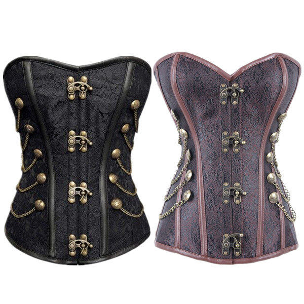 Women new style steampunk corsets bustier corsets M1349