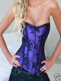 Embroidered Mesh Bustier M1603