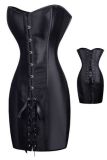 Black Satin Bustier M1217c