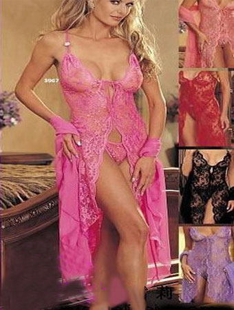 Delicate Pink Lace Gown M6035