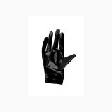 European and American Short High Elastic Bright Leather PU Gloves 68323