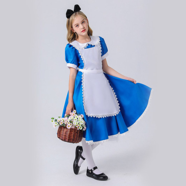 Maid Costume Halloween Children Alice In Wonderland Costume Cosplay YM5612